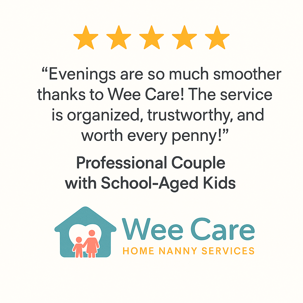5-star testimonial for Wee Care Nanny Services